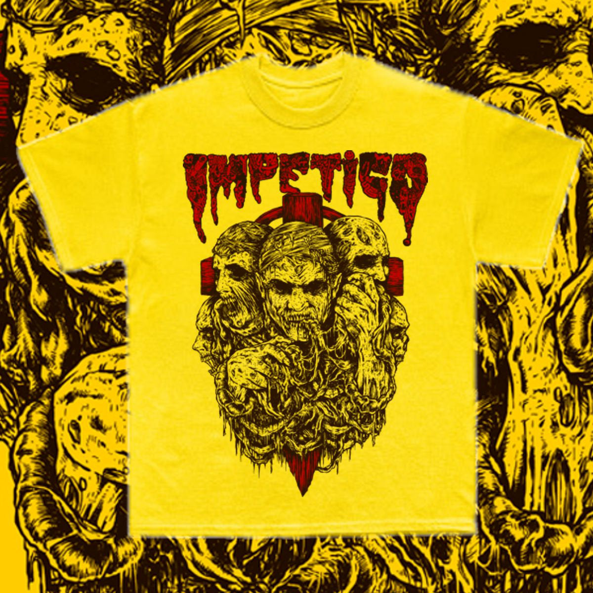 Impetigo - I Work For Streetcleaner T-Shirt YELLOW